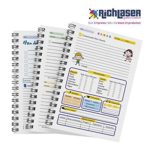 Agenda Escolar Infantil Personalizada